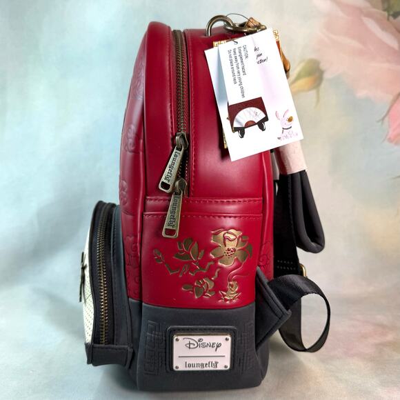 NWT Loungefly X Disney Mulan Boxlunch Exclusive Fan Pin Collector Mini Backpack
